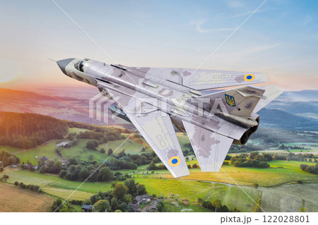Ukrainian Skukhoi SU-24 with Storm Shadow cruise missiles - 3D Ukrainian Skukhoi SU-24 with Storm Shadow cruise missiles - 3D 122028801