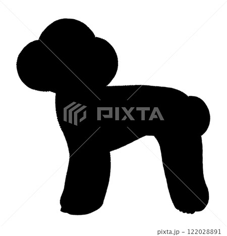 Toy poodle silhouette - Stock Illustration [122028891] - PIXTA