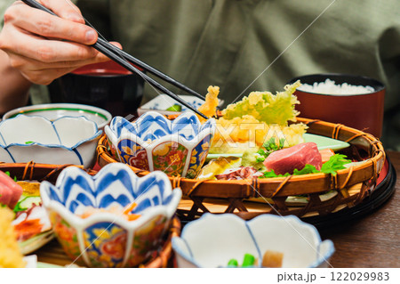 懐石料理 天ぷら 定食 懐石料理 天ぷら 定食 122029983