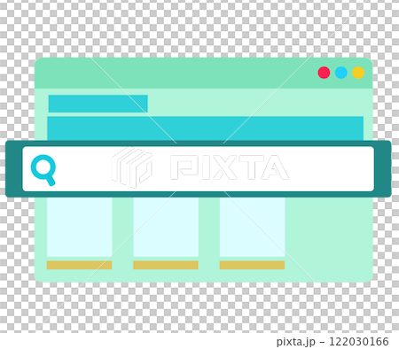 webデザインと検索。ベクターイラスト webデザインと検索。ベクターイラスト 122030166