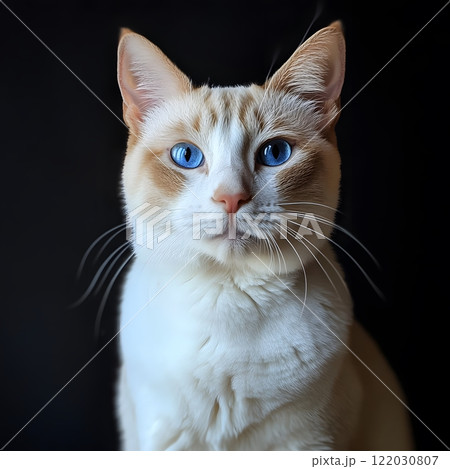 Blue-Eyed Cat Portrait Blue-Eyed Cat Portrait 122030807