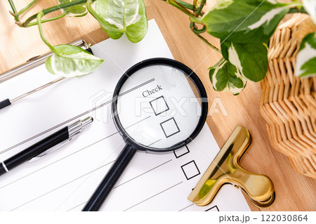 ナチュラルな雰囲気とチェックリスト ナチュラルな雰囲気とチェックリスト 122030864