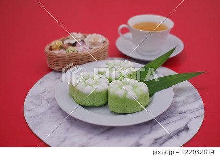Kue Putu Ayu is one of the traditional wet cakes that have a soft texture.  122032814