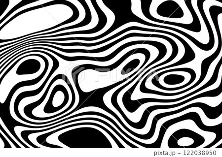 Abstract black and white seamless pattern. Eps 10 122038950