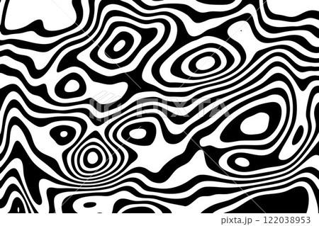 Abstract black doodles, curls, maze. Vector background. Eps 10 122038953