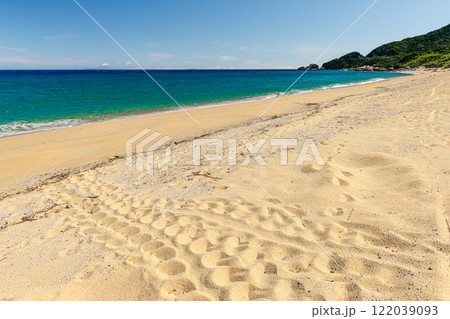 屋久島最大の海亀産卵地 永田いなか浜(夏 屋久島最大の海亀産卵地 永田いなか浜(夏 122039093