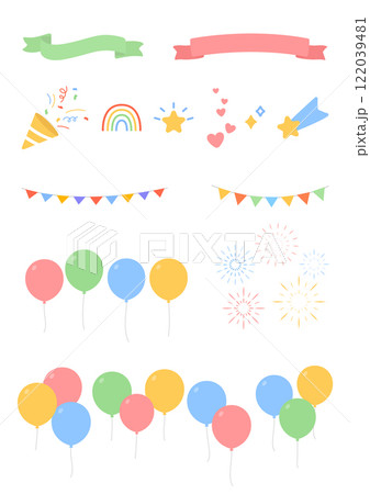 Vector illustration set of event elements. Vector illustration set of event elements. 122039481