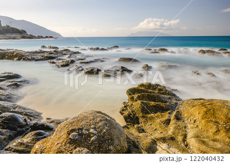屋久島最大の海亀産卵地 永田いなか浜(冬 屋久島最大の海亀産卵地 永田いなか浜(冬 122040432