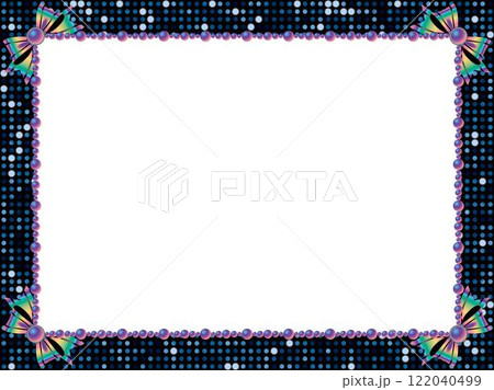 ミラータイル、リボンF白、15青 ミラータイル、リボンF白、15青 122040499