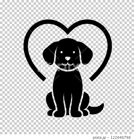 可愛い犬のイラスト 122040798