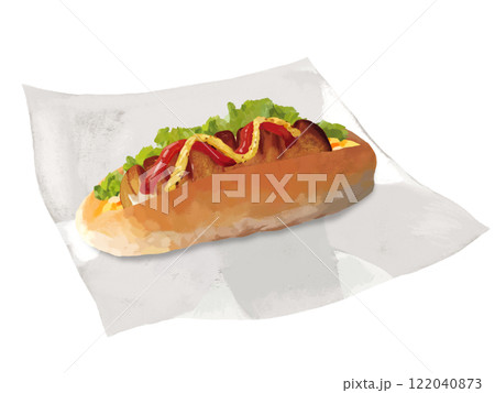 ホットドッグ(包み紙付き) ホットドッグ(包み紙付き) 122040873