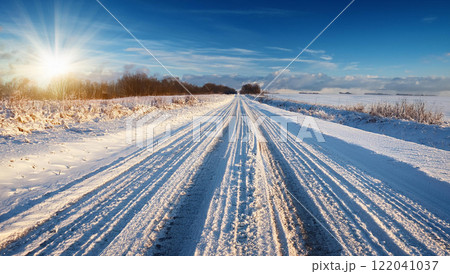 雪道イメージ 雪道イメージ 122041037