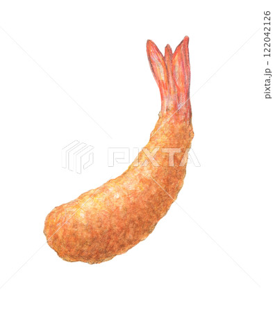 エビフライ 手描き 水彩 エビフライ 手描き 水彩 122042126