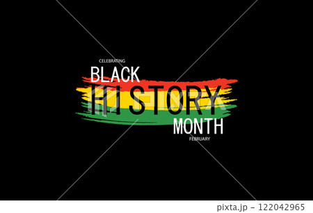 Black History Month Stylish Design 122042965