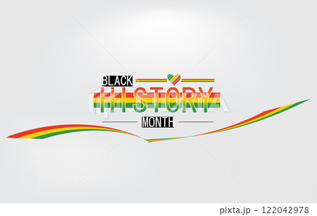 Black History Month Stylish Design 122042978