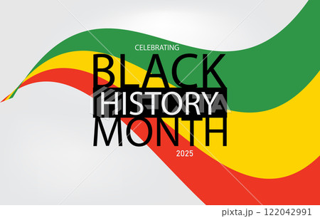 Black History Month Stylish Design 122042991