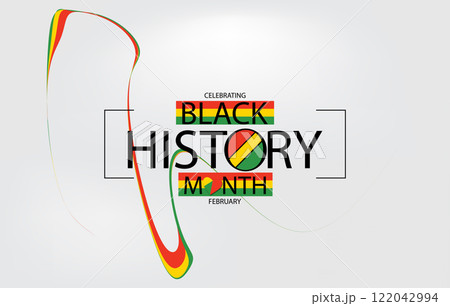 Black History Month Stylish Design 122042994