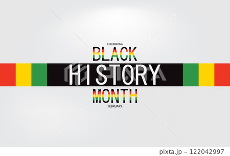 Black History Month Stylish Design 122042997