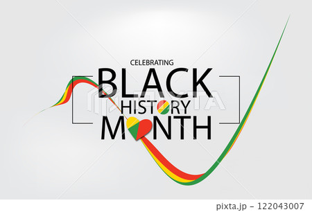 Black History Month Stylish Design Black History Month Stylish Design 122043007
