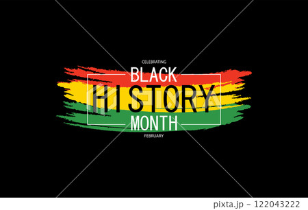 Black History Month Stylish Design 122043222