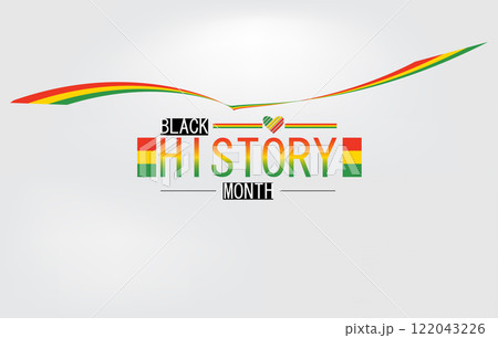 Black History Month Stylish Design Black History Month Stylish Design 122043226