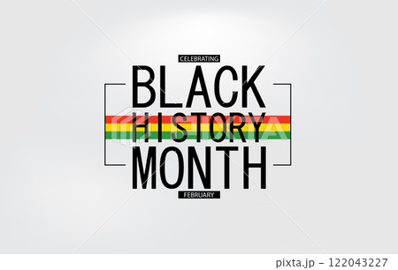 Black History Month Stylish Design 122043227