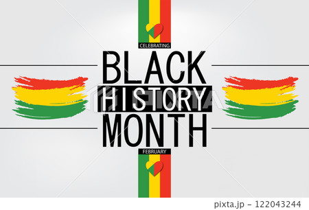 Black History Month Stylish Design Black History Month Stylish Design 122043244