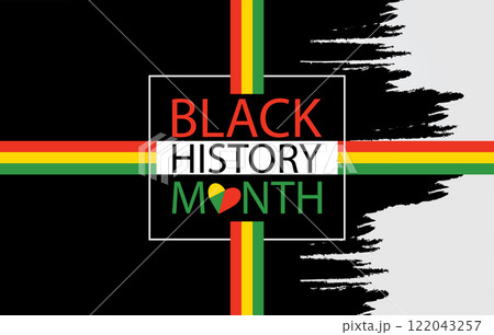 Black History Month Stylish Design 122043257