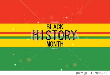 Black History Month Stylish Design Black History Month Stylish Design 122043258
