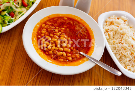 Traditional Turkish stewed bean dish Kuru fasulye 122043343