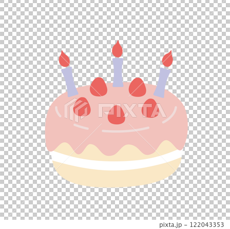 ケーキのイラスト シンプル かわいい ケーキのイラスト シンプル かわいい 122043353
