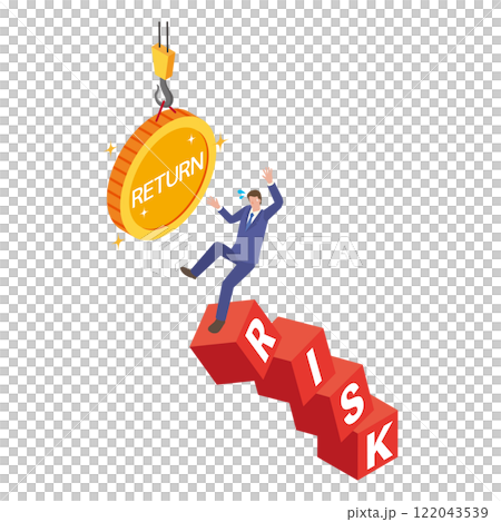 高風險高報酬的圖像說明 122043539