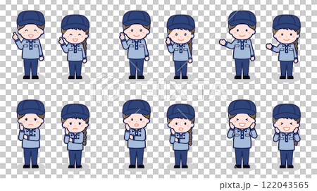 Male and female postal workers 03 122043565