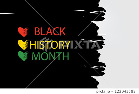 Black History Month Beautiful And Stylish Design Black History Month Beautiful And Stylish Design 122043585