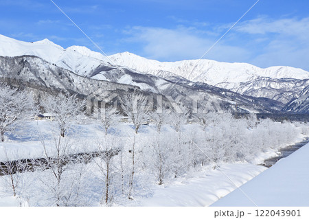 冬の白馬 霧氷と北アルプス 冬の白馬 霧氷と北アルプス 122043901