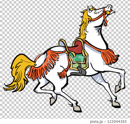 Ema-style horse 122044383