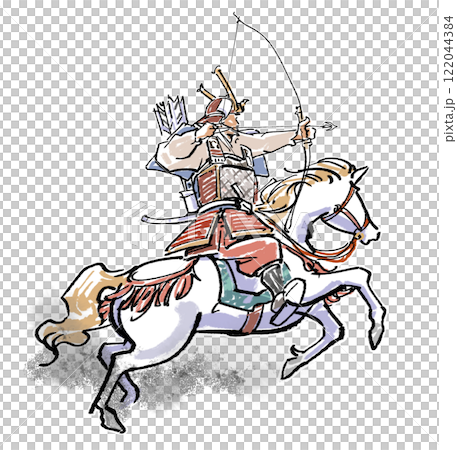 Kisha - Shooting arrows from horseback 122044384