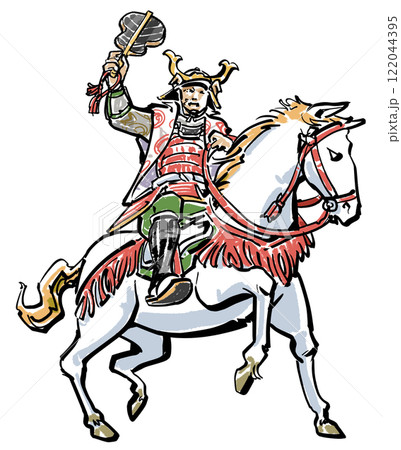 軍配をかざす将軍-カラー 軍配をかざす将軍-カラー 122044395