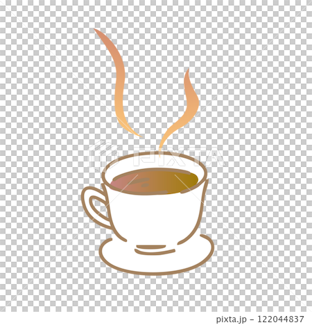 一杯香氣撲鼻的綠茶:插畫素材 一杯香氣撲鼻的綠茶:插畫素材 122044837