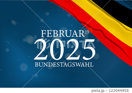 Bundestagswahl 23 februar 2025 Design 122044958