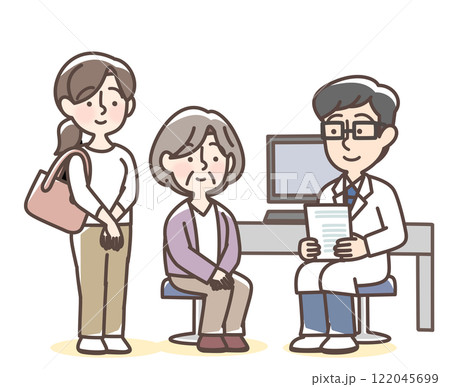 おばあさんと医者と介護者 おばあさんと医者と介護者 122045699