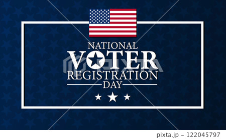 National Voter Registration Day, Modern background 122045797