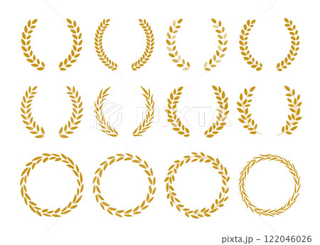 月桂冠のフレーム　ゴールドの月桂樹フレーム 122046026