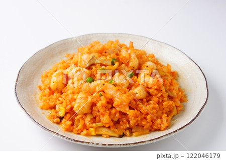 海老ケチャップチキンライス 海老ケチャップチキンライス 122046179