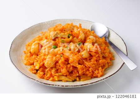 海老ケチャップチキンライス 海老ケチャップチキンライス 122046181