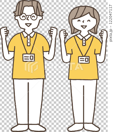 Caregiver doing a fist pump Monochrome Caregiver doing a fist pump Monochrome 122047117