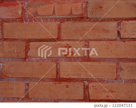 Background and Texture from Vintage red brick wall, Bricks for interior and exterior  backdrop 122047131