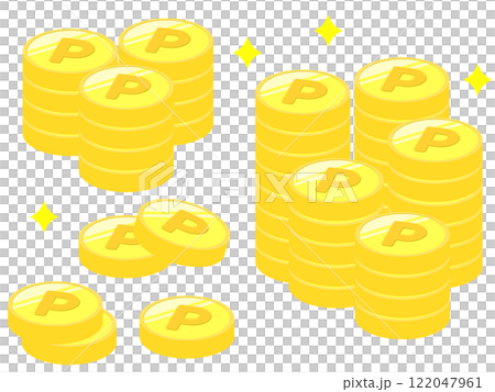 大量積分幣插圖 - Poikatsu 活動 大量積分幣插圖 - Poikatsu 活動 122047961