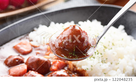 肉団子カレー ( 肉団子の旨味がカレーに染み込んで美味しい!) ミートボールカレー 肉団子カレー ( 肉団子の旨味がカレーに染み込んで美味しい!) ミートボールカレー 122048235