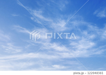 sky is blue and clear with no clouds 122048381